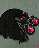 kolczyki chwosty Kolczyki sutasz Black  Pink Tassels z chwostami 3