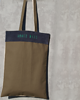 torby XXL Torba typu shopper z grubej tkaniny i skóry 4