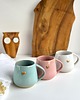 kubki Zestaw 3 kolorowych kubków beczułka z sercem 4