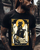 t-shirty męskie Koszulka - Kocia karta Tarota - Kapłanka, The High Priestess #9 1