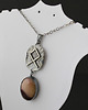 wisiory Runa Othala z mokaitem - srebrny amulet ochronny 4