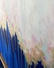 obrazy Granatowy obraz abstrakcyjny ze złotem "Enchanted IV" 60x90 cm 2