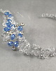 Ślubne ozdoby do włosów Glamour Serenity Blue - ślubny stroik. 7