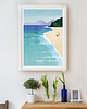 plakaty Morski spacer z psem - plakat fine art 3