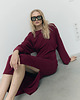sukienki midi damskie Sukienka Moved mauve wine 1
