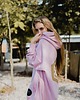 bluza z kapturem damska Bluza CHAMPION LONG Pink 1