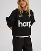 bluza bez kaptura damska Bluza bez kaptura LOOSE FIT black HARP damska 8
