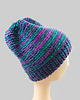 czapki damskie 6907 Ciepła Czapka typu Beanie w Intensywnym Melanżu 3