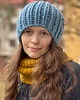 czapki damskie Zimowa czapka z wełny peruwiańskiej i alpaki Lumi niebieska 4