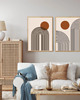 grafiki i ilustracje DWA PLAKATY mid century abstrakcyjne 3