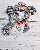 gumki do włosów Pela' SCRUNCHIE Chloe  pudrowe kwiatki 5