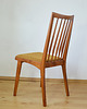 krzesła Krzesło w kolorze teak, drewniane, vintage, mid century, proj.Hałas 2