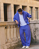 spodnie męskie Spodnie dresowe PUFFA BAGGY Purple Hills męskie 5