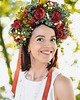 opaski do włosów Wianek z kwiatów sztucznych ANNA 4