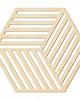 dekoracje - na ścianę Panel ścienny drewniany heksagon 1 SZT Heksagon ze sklejki do salonu Ozdoba 1