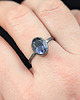 pierścionki srebrne Pierścionek iolit w czerni srebra 3