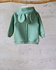 bluzy dla dziewczynki Bluza z kapturem z uszami myszki dla dziecka zielona 1