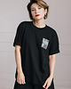 t-shirt damskie Koszulka z obrazem, czarna 2