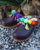 buty różne Niepowtarzalne tęczowe boho drewniaki- rozm 36 1