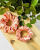 gumki do włosów Satynowa gumka do włosów scrunchie Łosoś RÓŻNE MODELE 2