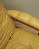 fotele Fotel skórzany żółty, duński design, lata 60, produkcja: Dania 6
