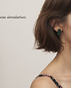 kolczyki soutache Minimalistyczne  sztyfty / wkrętki, brudny róż 2