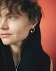 kolczyki srebrne PEARL / satin silver earrings with white pearl 1