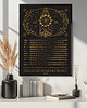 plakaty Kalendarz Faz Księżyca 2026 - Plakat Black 50x70cm 1