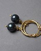 kolczyki pozłacane Pearls /navy blue / vol. 2  /kolczyki pozłacane/ 2