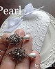 kolczyki wire wrapping Kolczyki srebrne Snowdrop 3