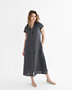 sukienki midi damskie Lniana Sukienka MARIGOLD charcoal 5