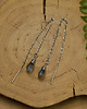 kolczyki wire wrapping Kolczyki przewlekane krople labradoryt wire wrapping 2