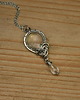 wisiory Długi wisiorek kryształ górski wire wrapping 2