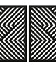 dekoracje - na ścianę 3D DEKORACYJNE PANELE GEOMETRYCZNE, MINIMALISTYCZNA DEKORACJA ŚCIENNA, CZARNY 1