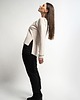 bluza bez kaptura damska Bluza z haftem Amsterdam perłowa 1