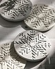 dekoracje świąteczne Świąteczna minimalistyczna podstawka Śnieżynka z betonu - snowflake 5