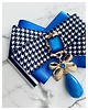 broszki Brosza  z ozdobą w stylu glamour z niebieskimi kamieniami NEW 3