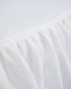 koce i narzuty Narzuta Z Falbaną PURE WHITE 2