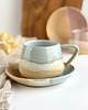 filiżanki Zestaw dla dwojga  filiżanka ceramiczna  - Różowe i niebieskie migdały 2