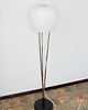 lampy podłogowe Lampa podłogowa A. Gałęcki, Polska, lata 70., metal i szkło, vintage 2