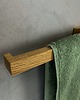 dodatki - łazienka - różne Minimalistyczny wieszak dębowy do łazienki 1