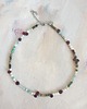 chokery Naszyjnik choker BOHO ART granat, turmalin, amazonit 1