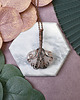 wisiory Miedziany wisiorek wire wrapping z różowym kwarcem #457 1