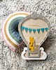 lampy do pokoju dziecka Lampka z drewna Balon niebieski NINKI WOOD 8