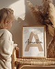 obrazy i plakaty do pokoju dziecięcego Plakat na ścianę - Litera z imieniem Wzór 1 1