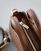 torby na ramię GLAM BAG - skórzana torebka - brąz orzechowy 3