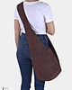 torby XXL Kasztanowa torba hobo w stylu boho / vegan 4