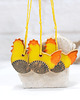 ozdoby wielkanocne 3 ceramiczne ozdoby wielkanocne - kurki 2