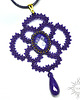 wisiory Safaia, ażurowy wisior z lapis lazuli, beading 1