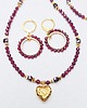 komplet biżuterii Komplet  Burgund z Serduszkiem 4
